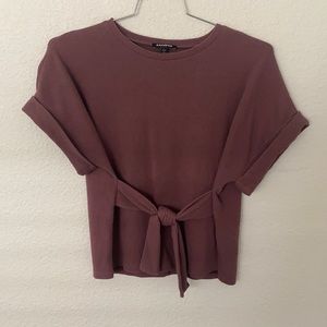 Express maroon business causal blouse. Minimal wear